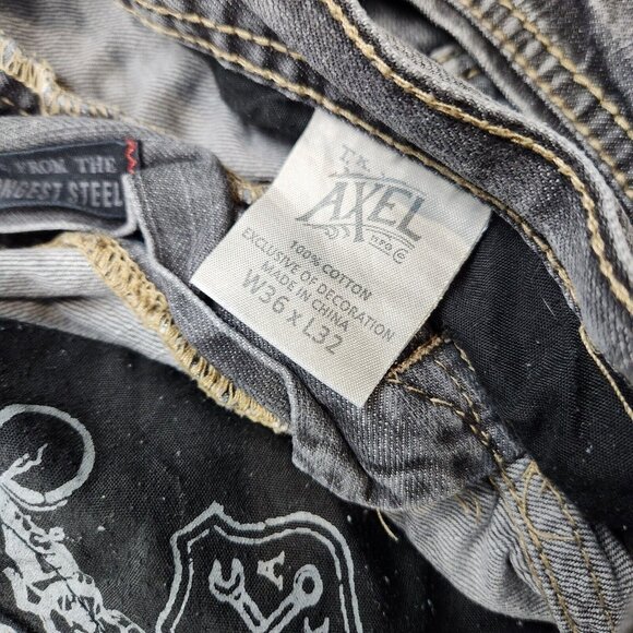 Mens TK Axel size 36x30 Relaxed Straight Mid Rise Jeans - Picture 10 of 11